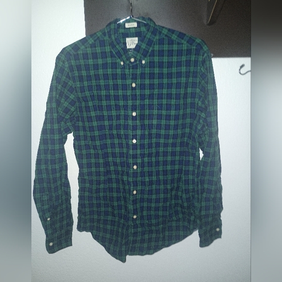 J. Crew Classic 2 Ply Tartan Shirt Size M - Picture 1 of 6